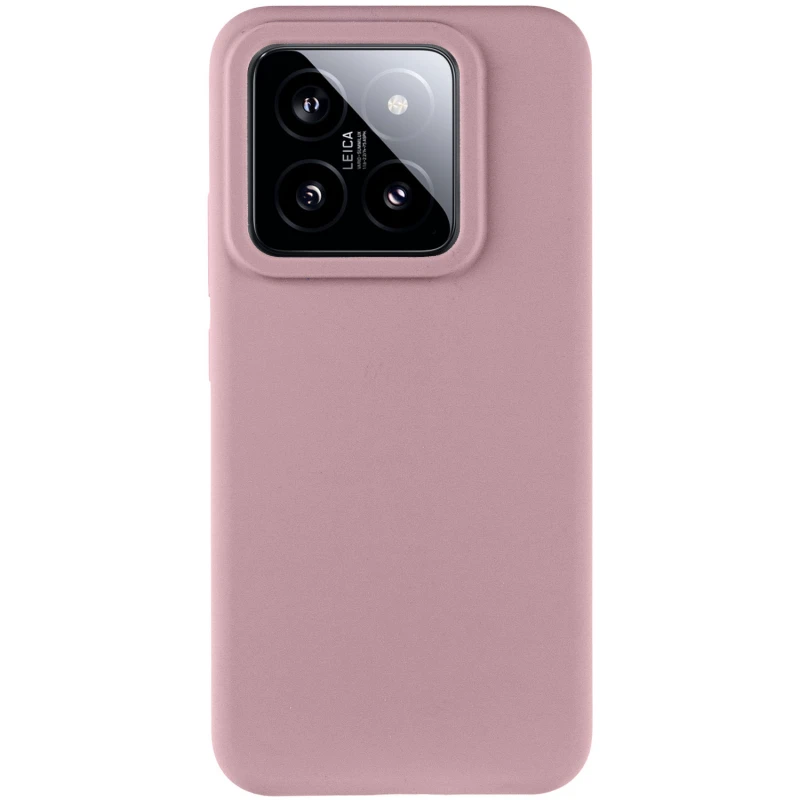 Чехол Silicone Cover Lakshmi (AAA) для Xiaomi 14 Pro, Розовый / Pink Sand, Силикон, купить оптом с доставкой