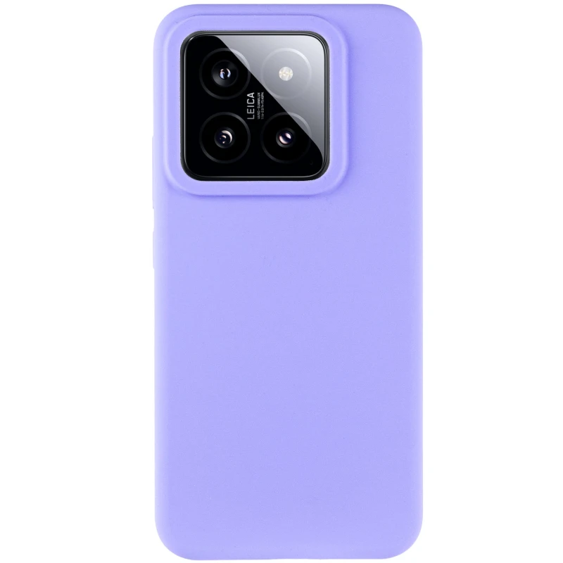Чехол Silicone Cover Lakshmi (AAA) для Xiaomi 14 Pro, Сиреневый / Dasheen 1, Силикон, купить оптом с доставкой