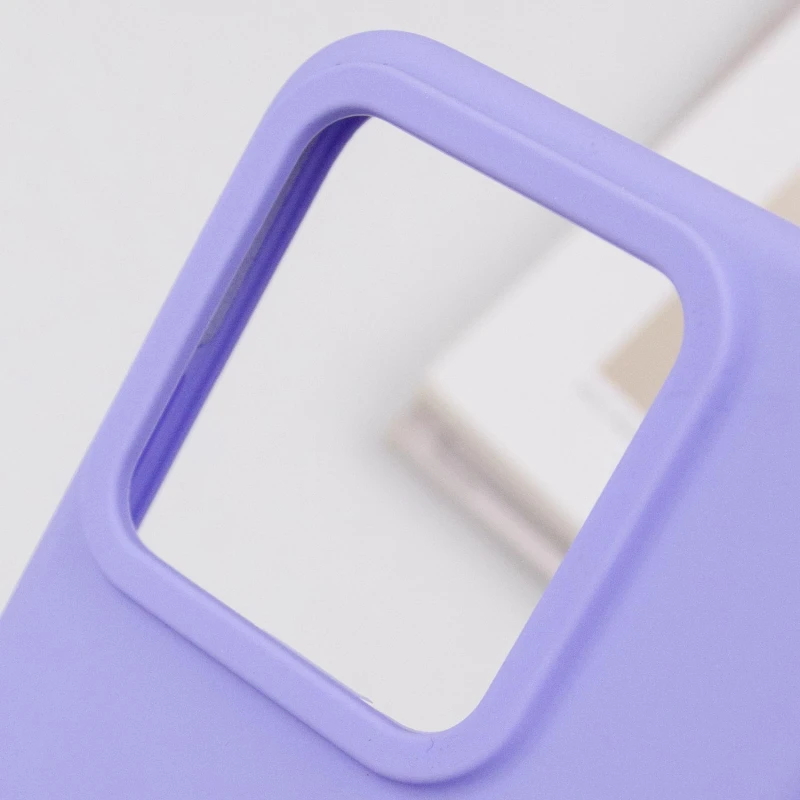 Чехол Silicone Cover Lakshmi (AAA) для Xiaomi 14 Pro, Сиреневый / Dasheen 6, Силикон, купить оптом с доставкой