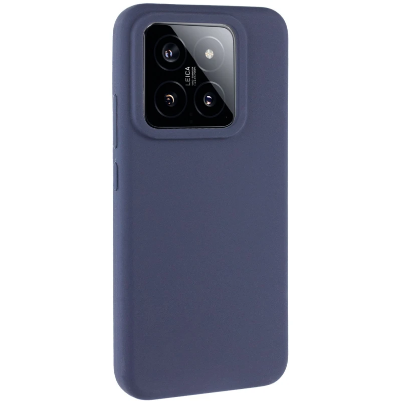 Чехол Silicone Cover Lakshmi (AAA) для Xiaomi 14 Pro, Темно-синий / Midnight blue, Силикон, купить оптом с доставкой