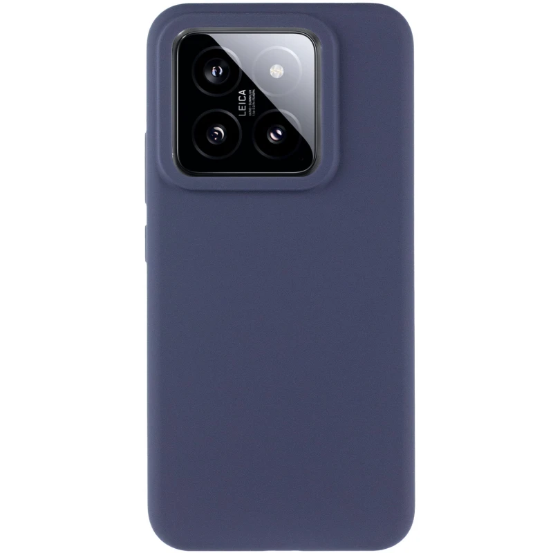 Чехол Silicone Cover Lakshmi (AAA) для Xiaomi 14 Pro, Темно-синий / Midnight blue 1, Силикон, купить оптом с доставкой
