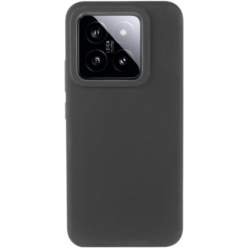 Чехол Silicone Cover Lakshmi (AAA) для Xiaomi 14 Pro, Черный / Black 1, Силикон, купить оптом с доставкой