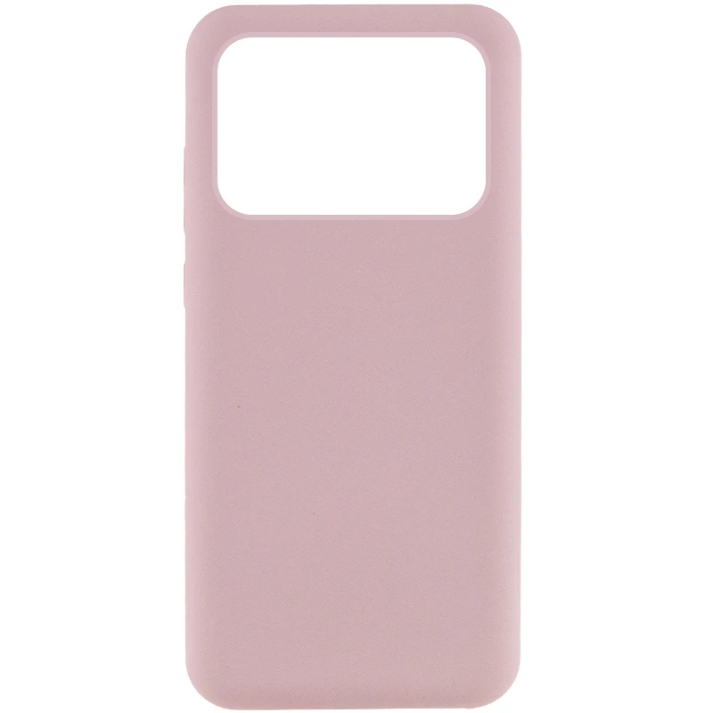 Чехол Silicone Cover Lakshmi (AAA) для Xiaomi Poco X6 Pro, Розовый / Pink Sand, Силикон, купить оптом с доставкой