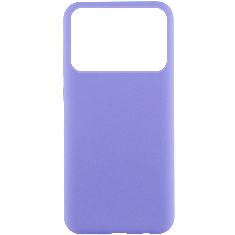 Чехол Silicone Cover Lakshmi (AAA) для Xiaomi Poco X6 Pro, Сиреневый / Dasheen, Силикон, купить оптом с доставкой