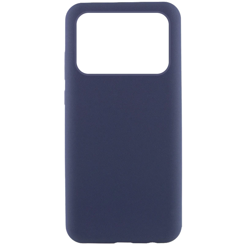 Чехол Silicone Cover Lakshmi (AAA) для Xiaomi Poco X6 Pro, Темно-синий / Midnight blue, Силикон, купить оптом с доставкой