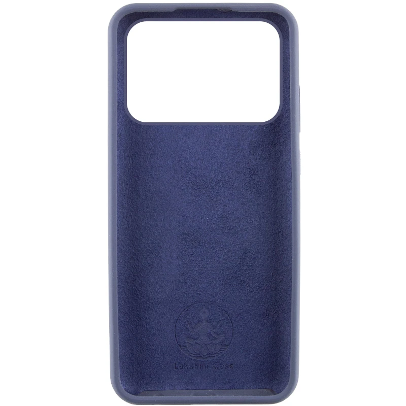 Чехол Silicone Cover Lakshmi (AAA) для Xiaomi Poco X6 Pro, Темно-синий / Midnight blue 1, Силикон, купить оптом с доставкой