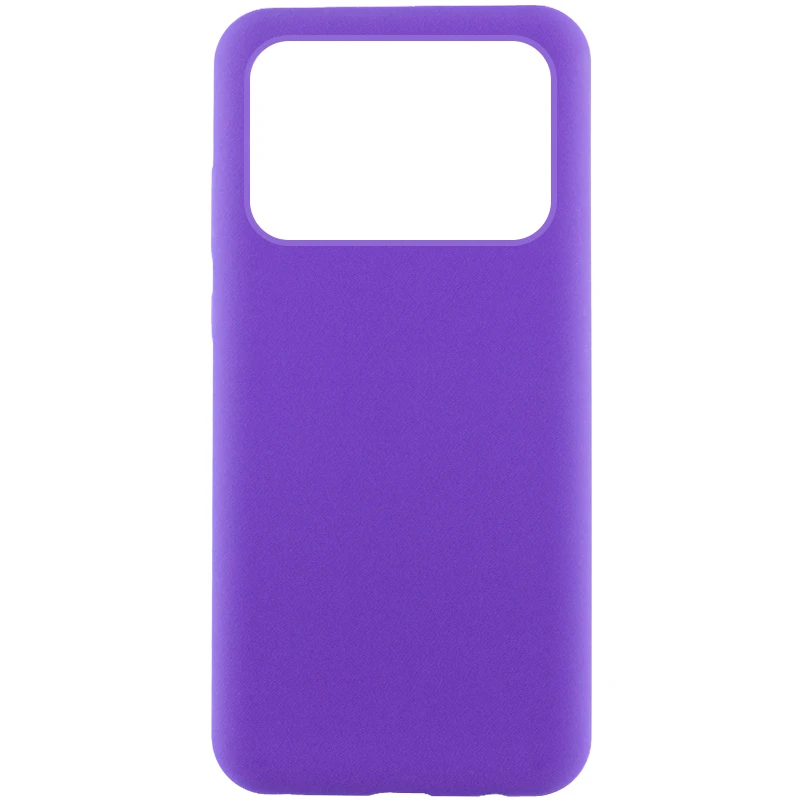 Чехол Silicone Cover Lakshmi (AAA) для Xiaomi Poco X6 Pro, Фиолетовый / Amethyst, Силикон, купить оптом с доставкой