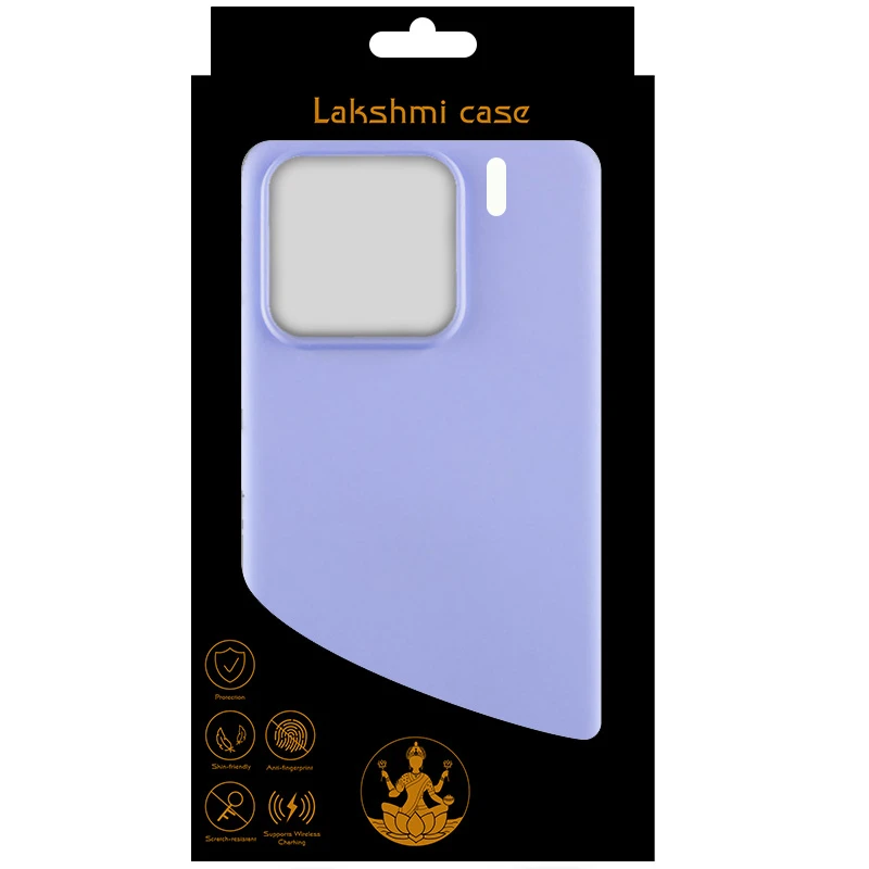 Чехол Silicone Cover Lakshmi (AAA) для Xiaomi 15, Сиреневый / Dasheen 4, Силикон, купить оптом с доставкой