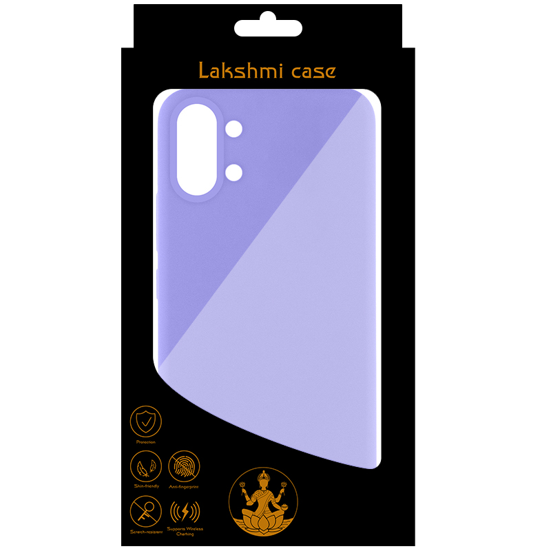 Чохол Silicone Cover Lakshmi (AAA) для Xiaomi Poco X8 Pro Max, Бузковий / Dasheen 2, Силікон, купити оптом з доставкою