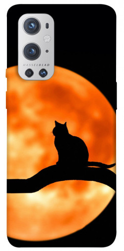 Чехол itsPrint Кот на фоне луны для OnePlus 9 Pro