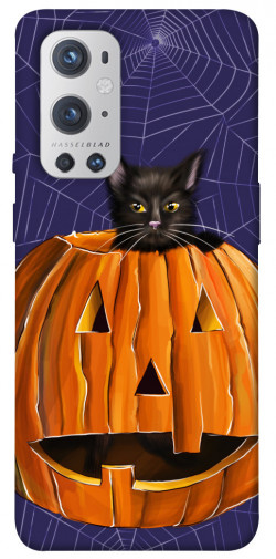 Чехол itsPrint Cat and pumpkin для OnePlus 9 Pro