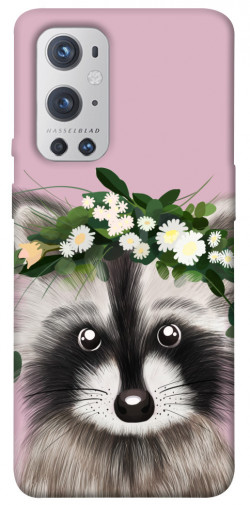 Чехол itsPrint Raccoon in flowers для OnePlus 9 Pro