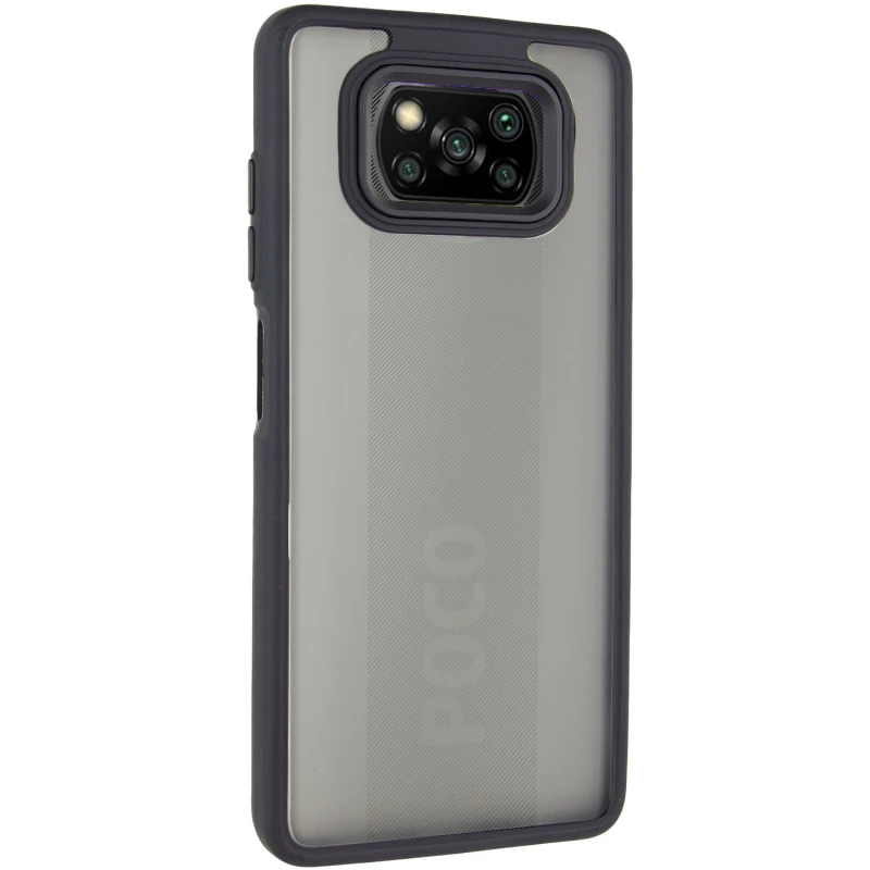 Чехол TPU+PC Lyon Frosted для Xiaomi Poco X3 NFC / Poco X3 Pro, Black, TPU+PC, купить оптом с доставкой