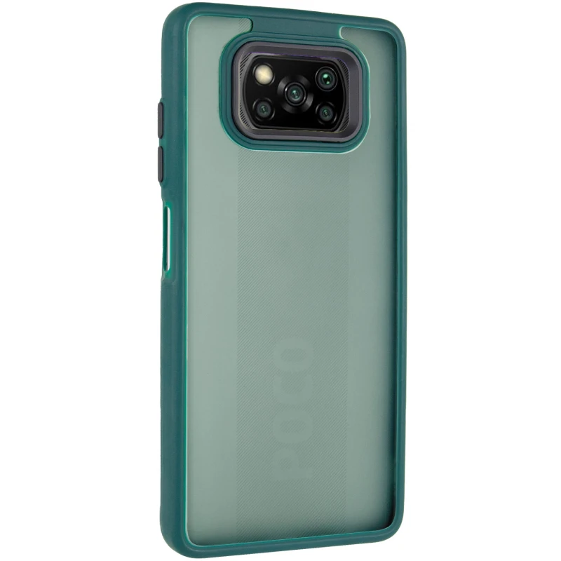 Чехол TPU+PC Lyon Frosted для Xiaomi Poco X3 NFC / Poco X3 Pro, Green, TPU+PC, купить оптом с доставкой