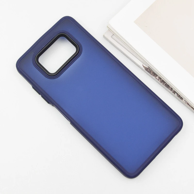 Чехол TPU+PC Lyon Frosted для Xiaomi Poco X3 NFC / Poco X3 Pro, Navy Blue 1, TPU+PC, купить оптом с доставкой