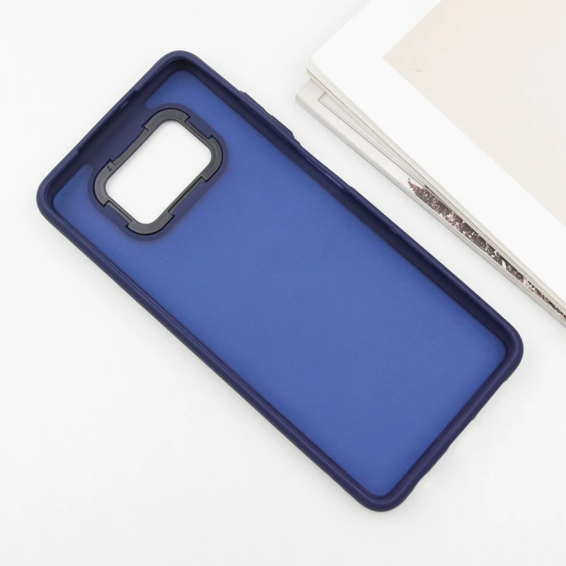 Чехол TPU+PC Lyon Frosted для Xiaomi Poco X3 NFC / Poco X3 Pro, Navy Blue 2, TPU+PC, купить оптом с доставкой