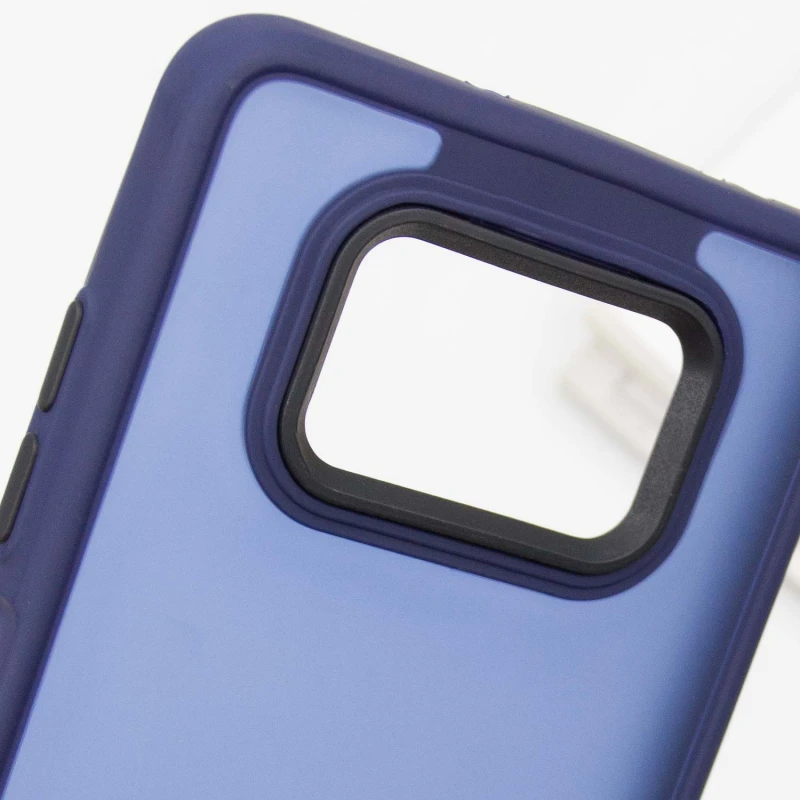 Чехол TPU+PC Lyon Frosted для Xiaomi Poco X3 NFC / Poco X3 Pro, Navy Blue 4, TPU+PC, купить оптом с доставкой