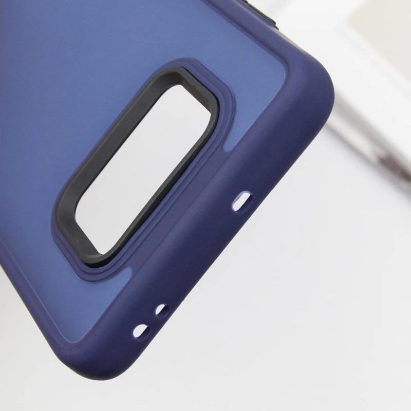 Чехол TPU+PC Lyon Frosted для Xiaomi Poco X3 NFC / Poco X3 Pro, Navy Blue 6, TPU+PC, купить оптом с доставкой