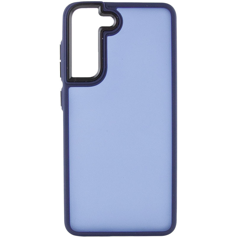 Чохол TPU+PC Lyon Frosted для Samsung Galaxy S21 FE, Navy Blue 1, TPU+PC, купити оптом з доставкою