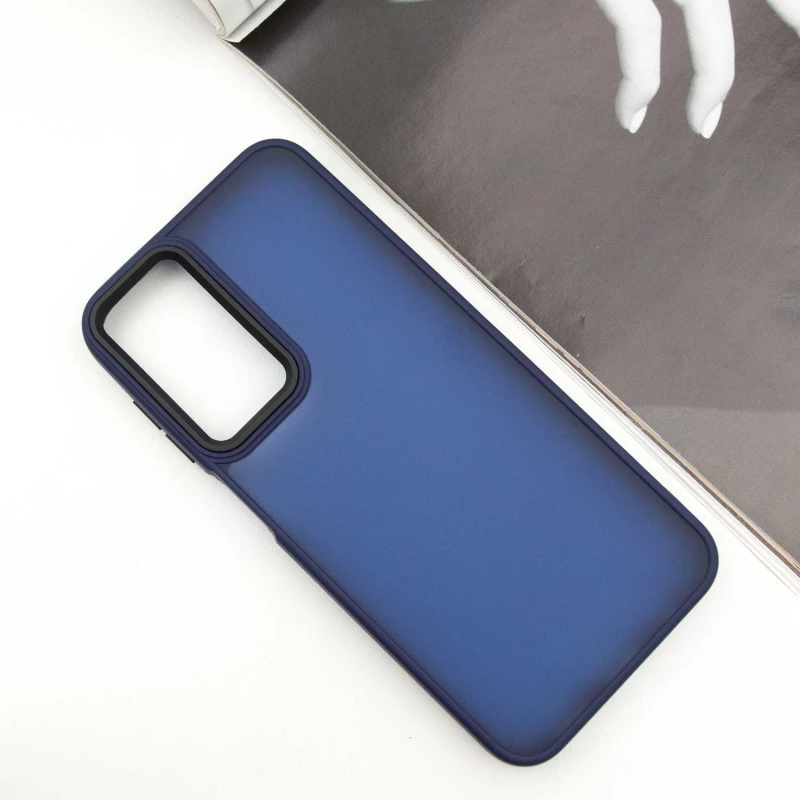 Чехол TPU+PC Lyon Frosted для Samsung Galaxy A24 4G, Navy Blue 1, TPU+PC, купить оптом с доставкой