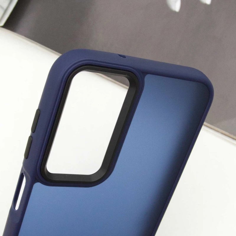 Чехол TPU+PC Lyon Frosted для Samsung Galaxy A24 4G, Navy Blue 3, TPU+PC, купить оптом с доставкой