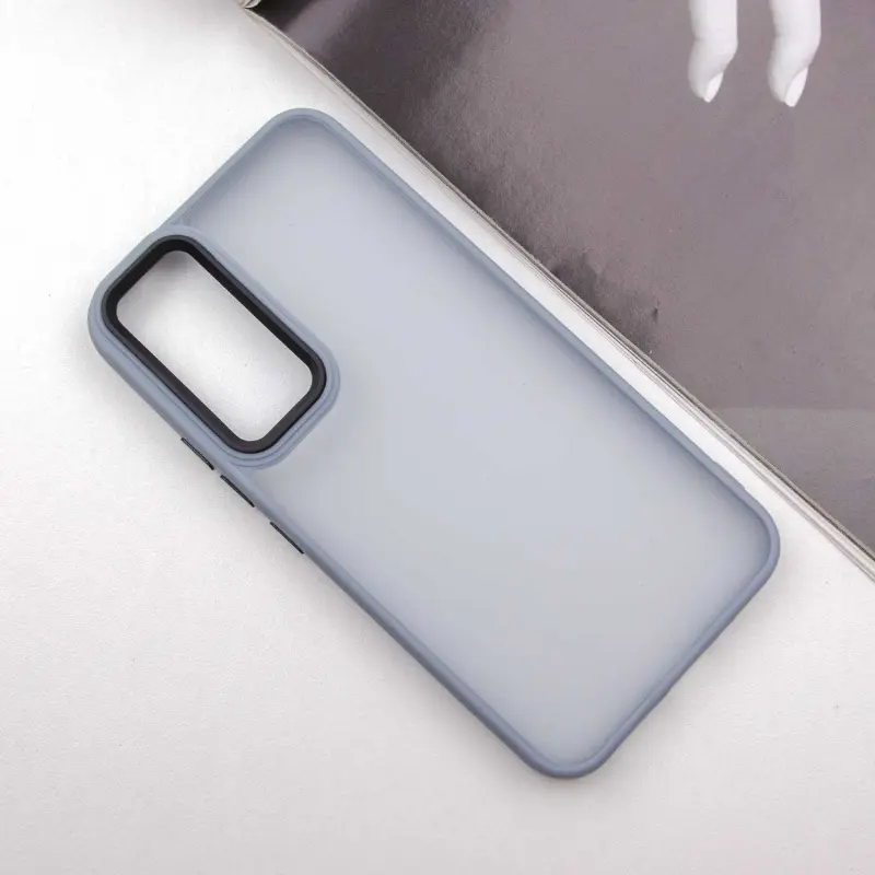 Чехол TPU+PC Lyon Frosted для Samsung Galaxy A15 4G/5G / M15 5G, Sierra Blue 1, TPU+PC, купить оптом с доставкой