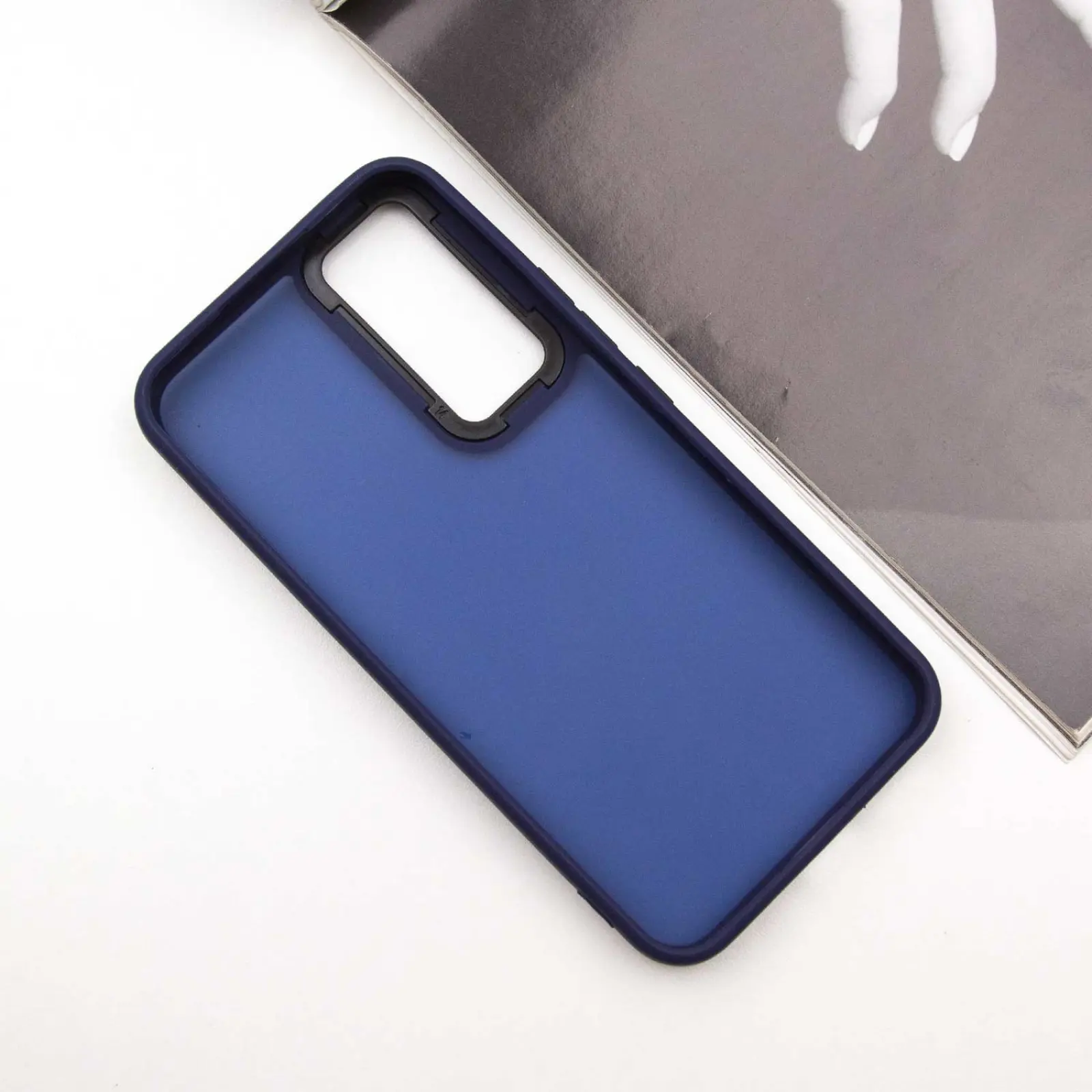 Чехол TPU+PC Lyon Frosted для Samsung Galaxy A55, Navy Blue 2, TPU+PC, купить оптом с доставкой