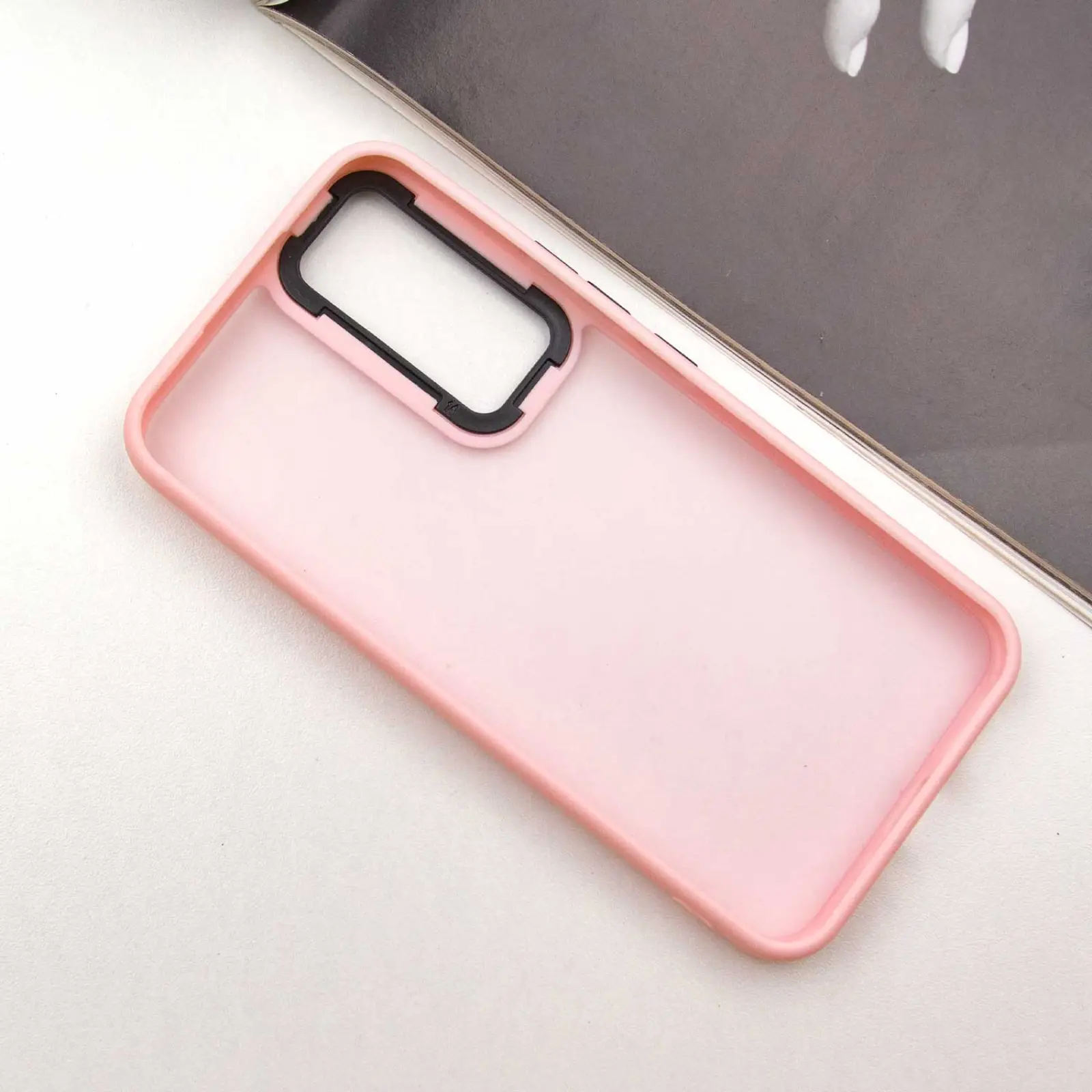 Чехол TPU+PC Lyon Frosted для Samsung Galaxy A55, Pink 2, TPU+PC, купить оптом с доставкой
