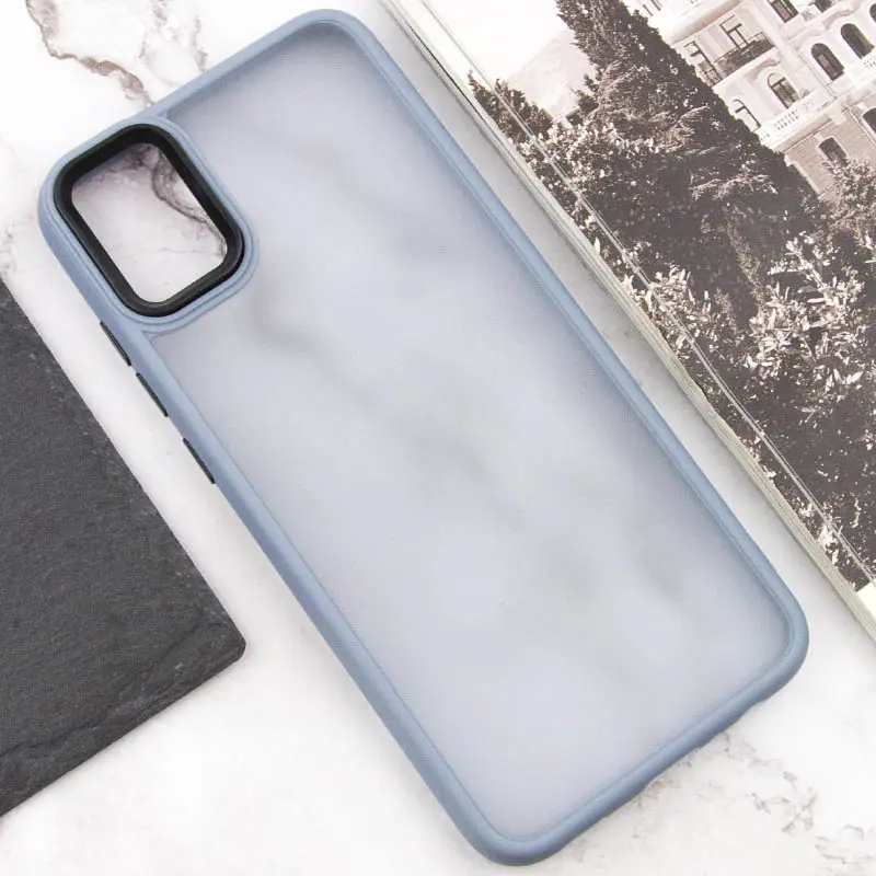 Чехол TPU+PC Lyon Frosted для Samsung Galaxy A06, Sierra Blue 3, TPU+PC, купить оптом с доставкой