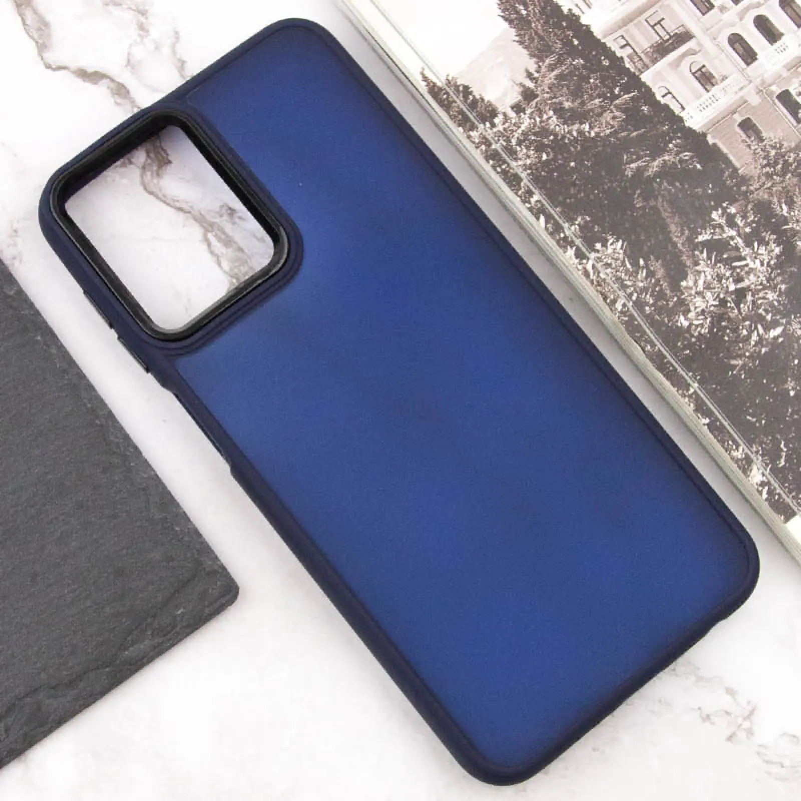 Чехол TPU+PC Lyon Frosted для Oppo A3 4G / A3x 4G/ A40m, Navy Blue 3, TPU+PC, купить оптом с доставкой