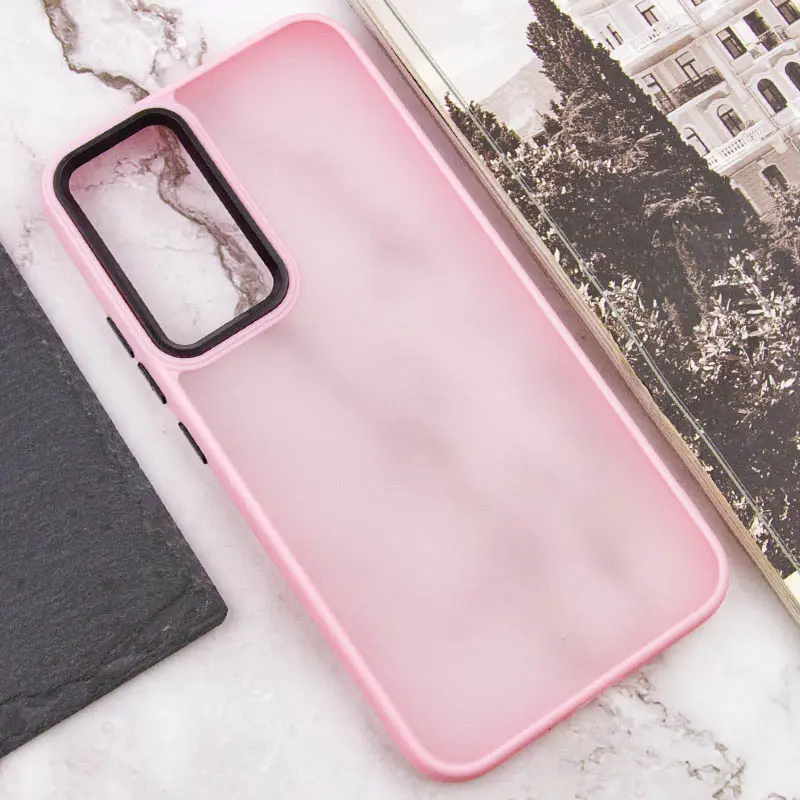 Чохол TPU+PC Lyon Frosted для Samsung Galaxy S25 Ultra, Pink 3, TPU+PC, купити оптом з доставкою