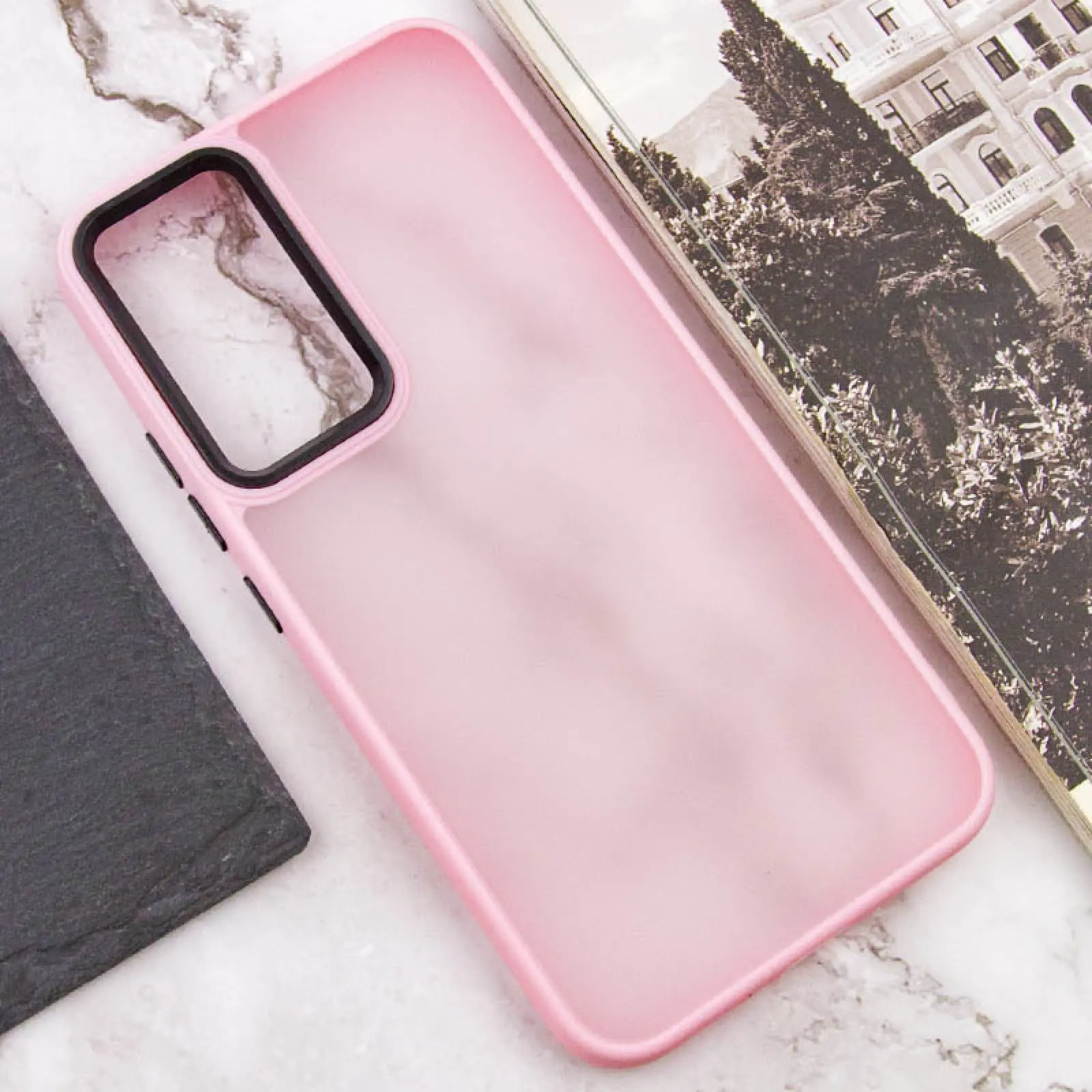 Чохол TPU+PC Lyon Frosted для Samsung Galaxy S25 Ultra, Pink 3, TPU+PC, купити оптом з доставкою