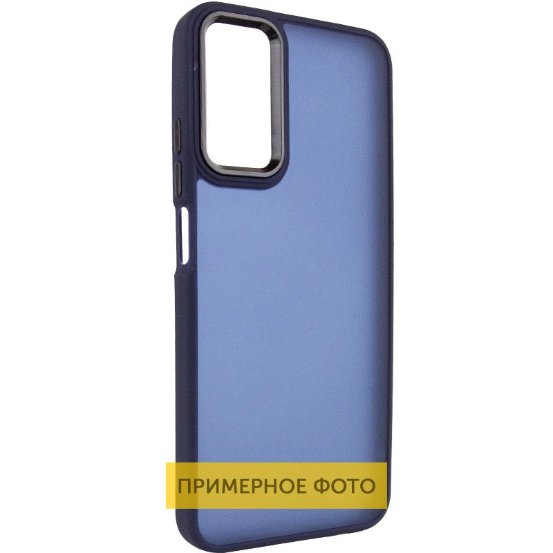 Чехол TPU+PC Lyon Frosted для Motorola Moto G15 4G, Navy Blue, TPU+PC, купить оптом с доставкой