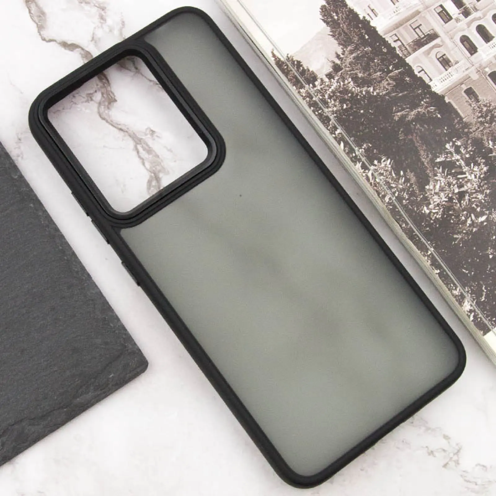 Чехол TPU+PC Lyon Frosted для Motorola Edge 60 Fusion, Black 3, TPU+PC, купить оптом с доставкой
