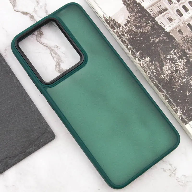 Чехол TPU+PC Lyon Frosted для Motorola Edge 60 Fusion, Green 3, TPU+PC, купить оптом с доставкой