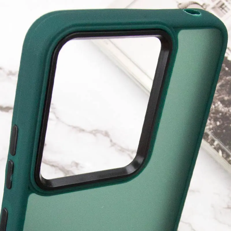 Чехол TPU+PC Lyon Frosted для Motorola Edge 60 Fusion, Green 4, TPU+PC, купить оптом с доставкой