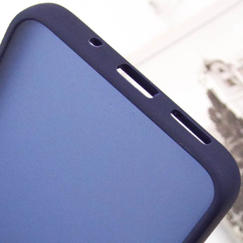 Чехол TPU+PC Lyon Frosted для Motorola Edge 60 Fusion, Navy Blue 5, TPU+PC, купить оптом с доставкой