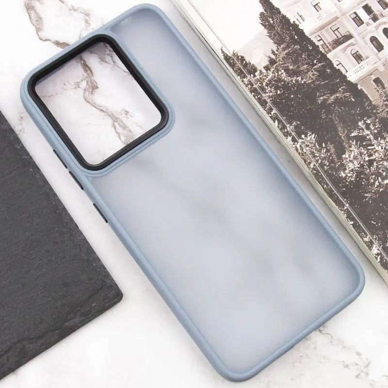 Чехол TPU+PC Lyon Frosted для Motorola Edge 60 Fusion, Sierra Blue 3, TPU+PC, купить оптом с доставкой