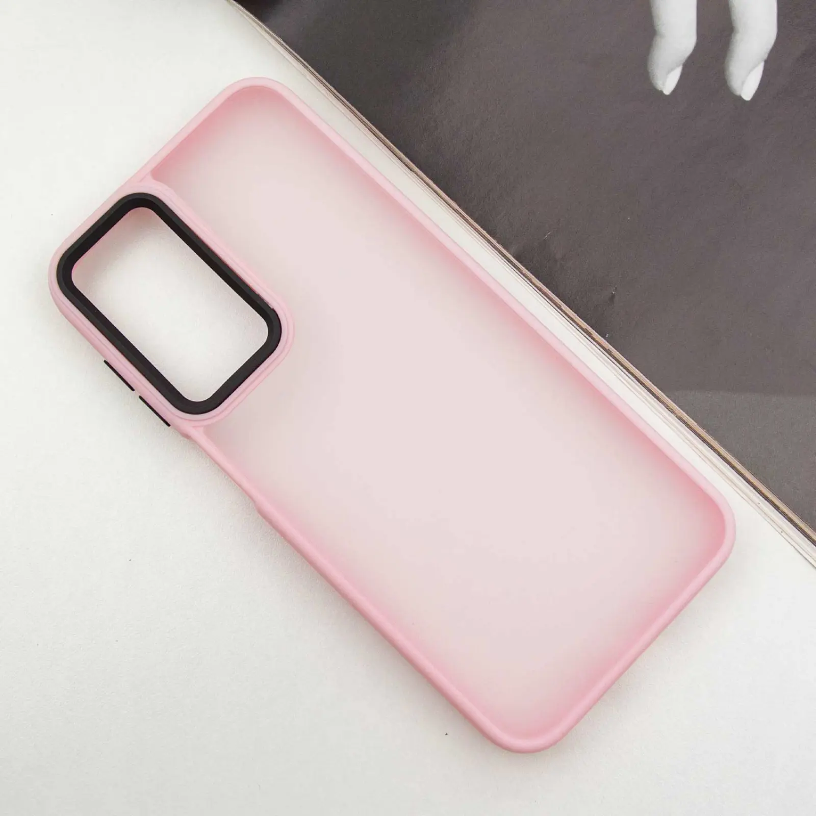Чехол TPU+PC Lyon Frosted для Samsung Galaxy A17 4G/5G, Pink 1, TPU+PC, купить оптом с доставкой