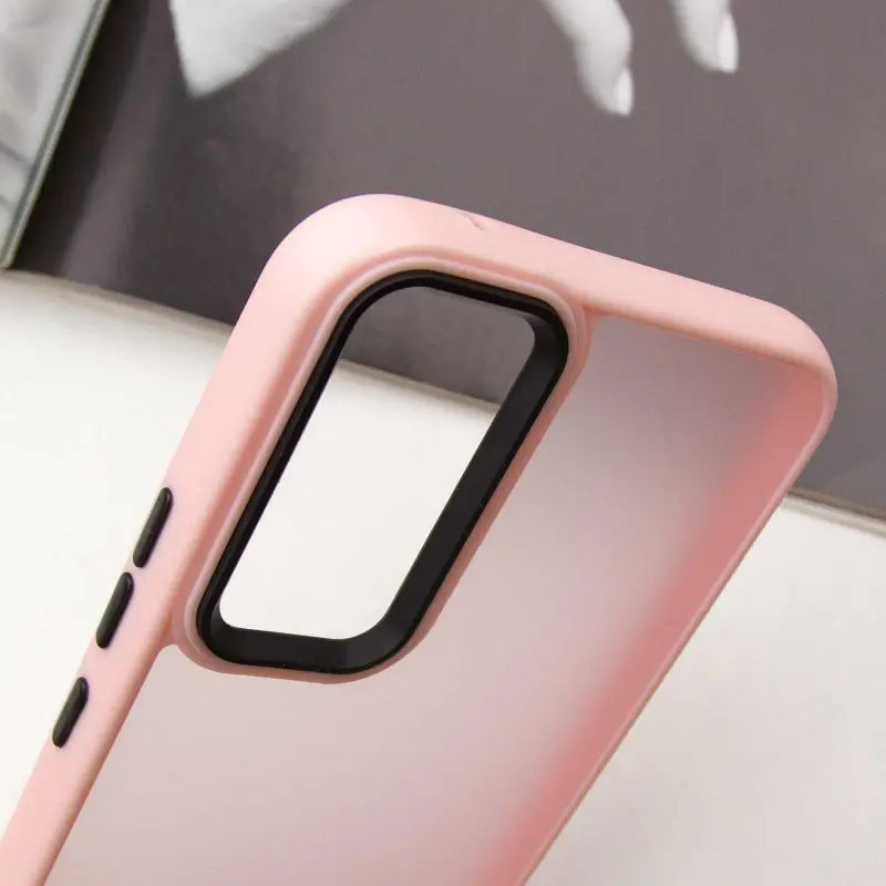 Чехол TPU+PC Lyon Frosted для Samsung Galaxy S25 FE, Pink 3, TPU+PC, купить оптом с доставкой