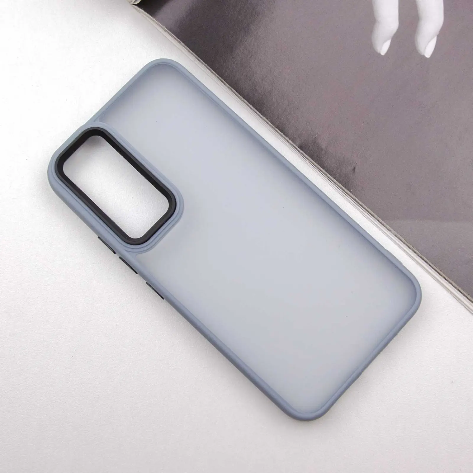 Чехол TPU+PC Lyon Frosted для Samsung Galaxy S25 FE, Sierra Blue 1, TPU+PC, купить оптом с доставкой