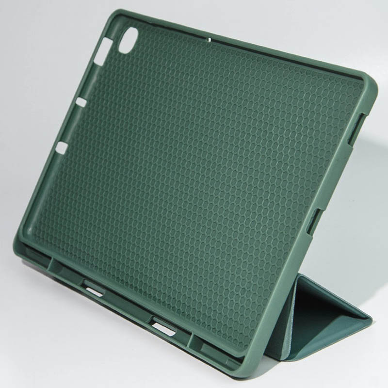 Чехол-книжка Book Cover (stylus slot) для Samsung Galaxy Tab A11 / A9 (8.7'') (X110/X115), Зеленый / Pine green 3, TPU+PC, купить оптом с доставкой