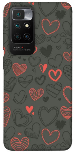 Чехол itsPrint Милые сердца для Xiaomi Redmi 10