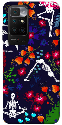 Чехол itsPrint Yoga skeletons для Xiaomi Redmi 10