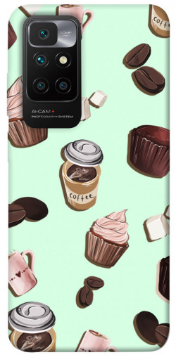Чехол itsPrint Coffee and sweets для Xiaomi Redmi 10