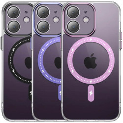 Чохол TPU+PC Colorful with MagSafe для Apple iPhone 12 (6.1")