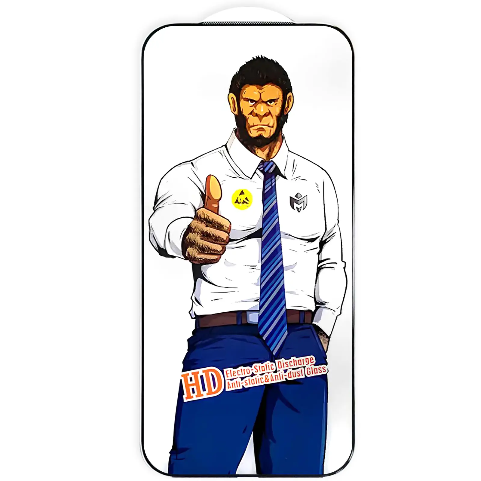 Захисне скло 5D Anti-static Pro (тех.пак) для Apple iPhone 17 Pro (6.3"), Загартоване скло, купити оптом з доставкою