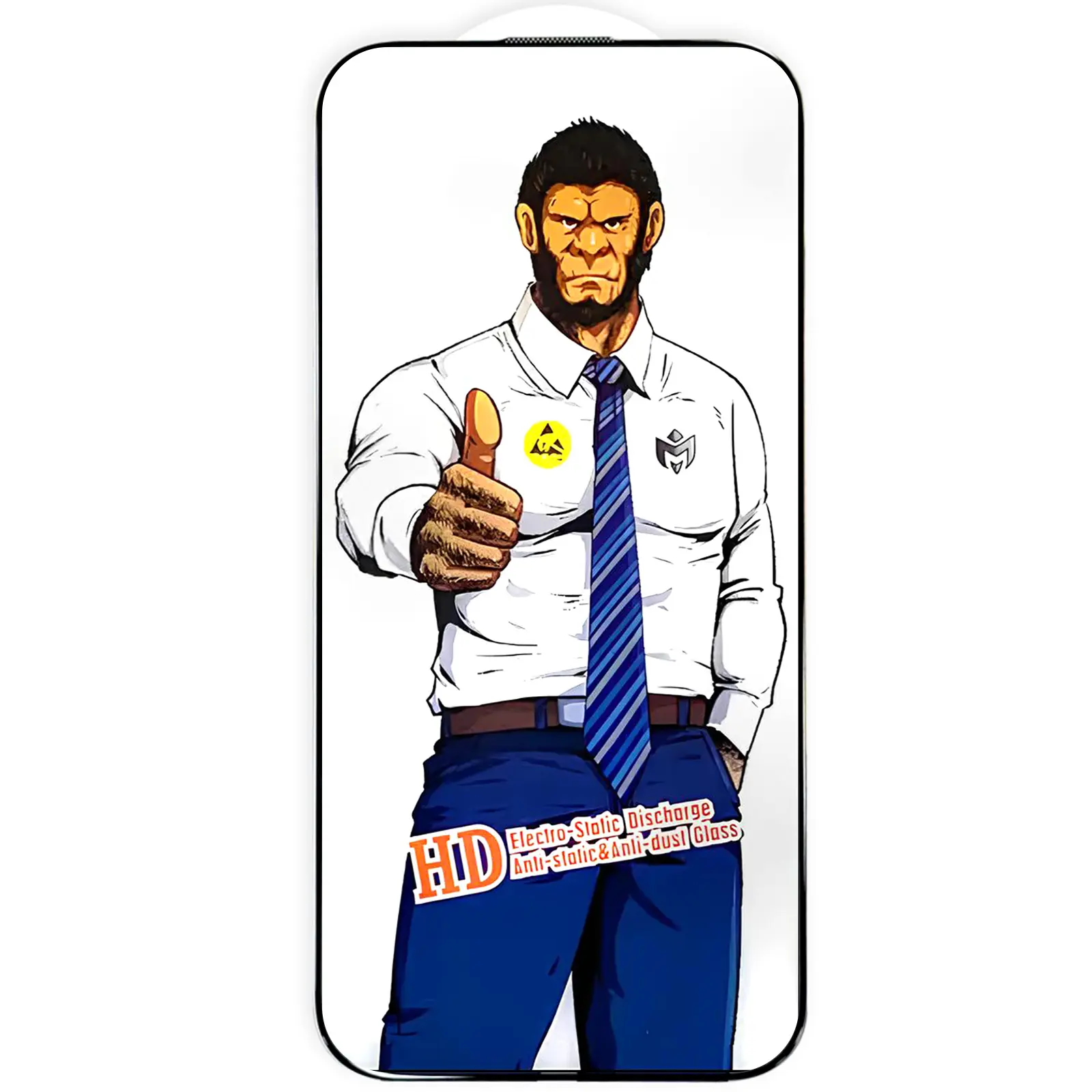 Захисне скло 5D Anti-static Pro (тех.пак) для Apple iPhone 17 Air (6.5"), Загартоване скло, купити оптом з доставкою