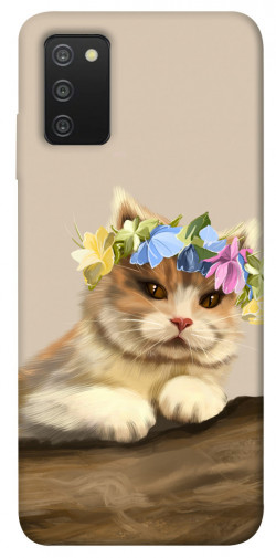 Чехол itsPrint Cat in flowers для Samsung Galaxy A03s