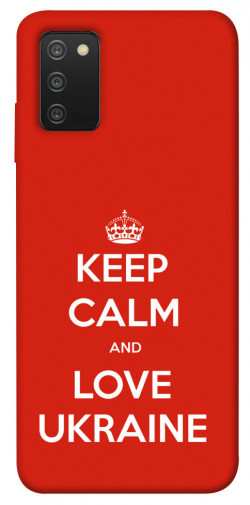 Чехол itsPrint Keep calm and love Ukraine для Samsung Galaxy A03s